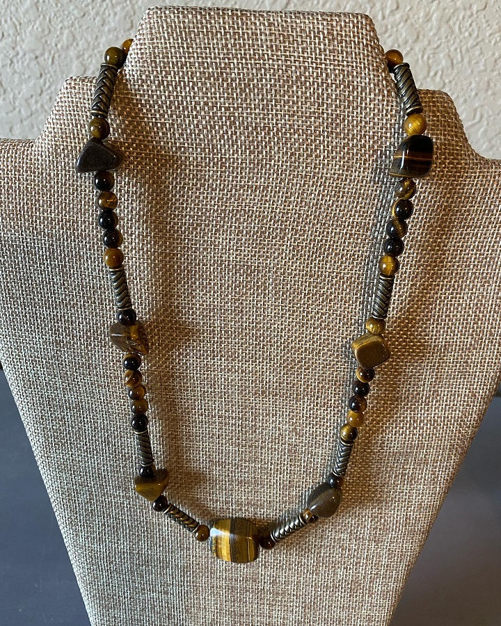 Beaded and Stone Necklace