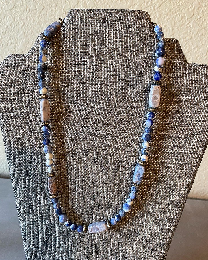 Beaded and Stone Necklace